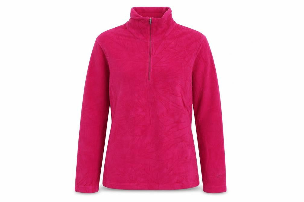 Snow Rock Womens Pink Polyester Pullover Sweatshirt Size S Zip