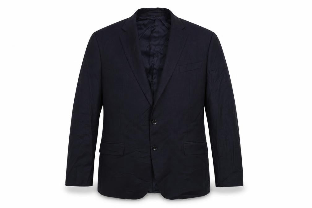 Marks & Spencer Mens Blue Wool Jacket Suit Jacket Size 46 Regular