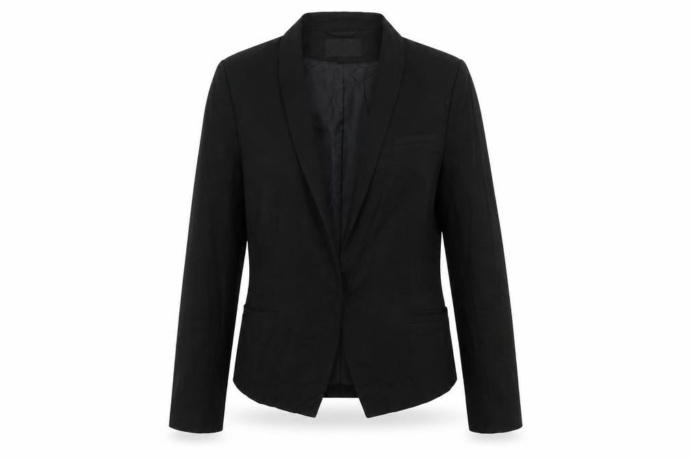 H&M Womens Black Jacket Blazer Size 12 - Open