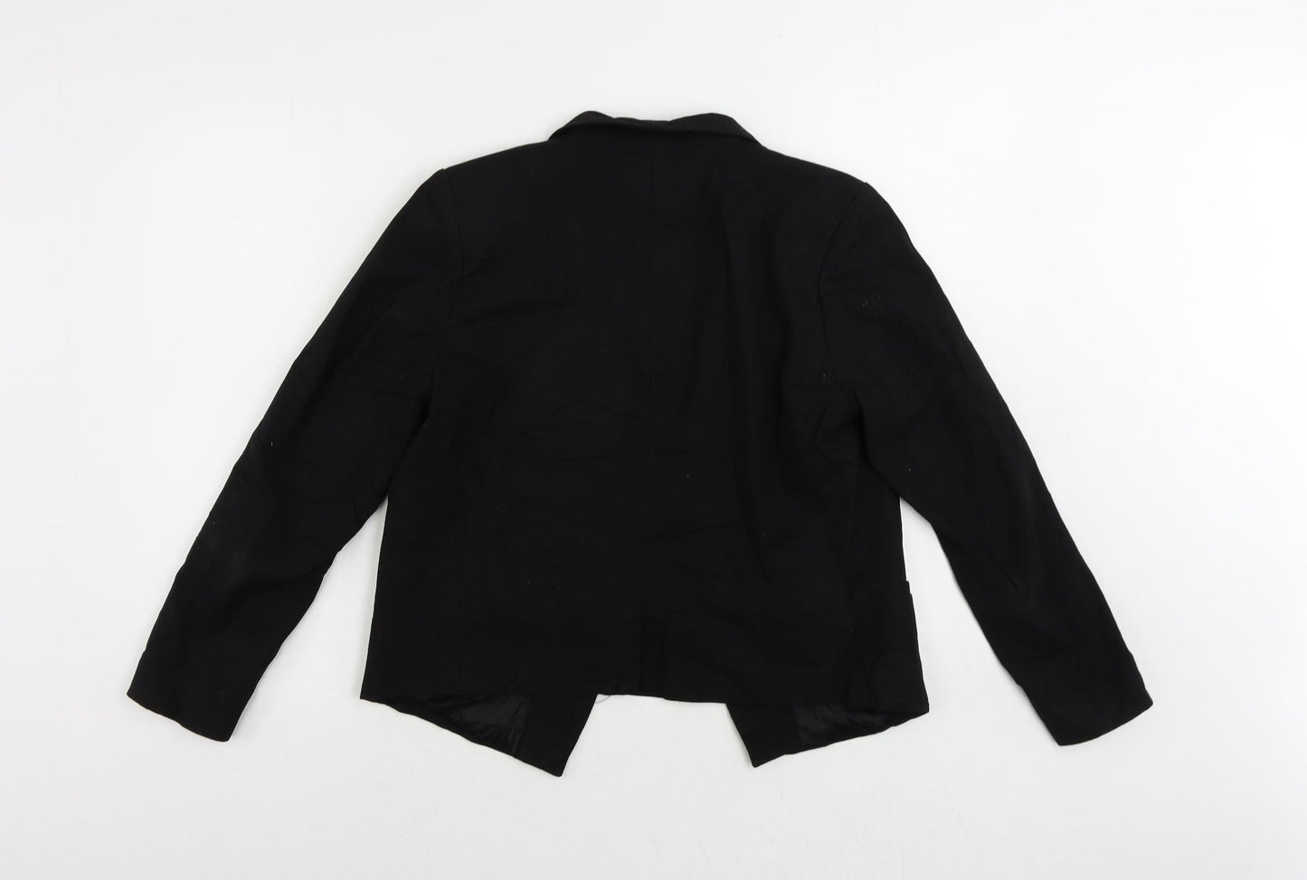 H&M Womens Black Jacket Blazer Size 12 - Open