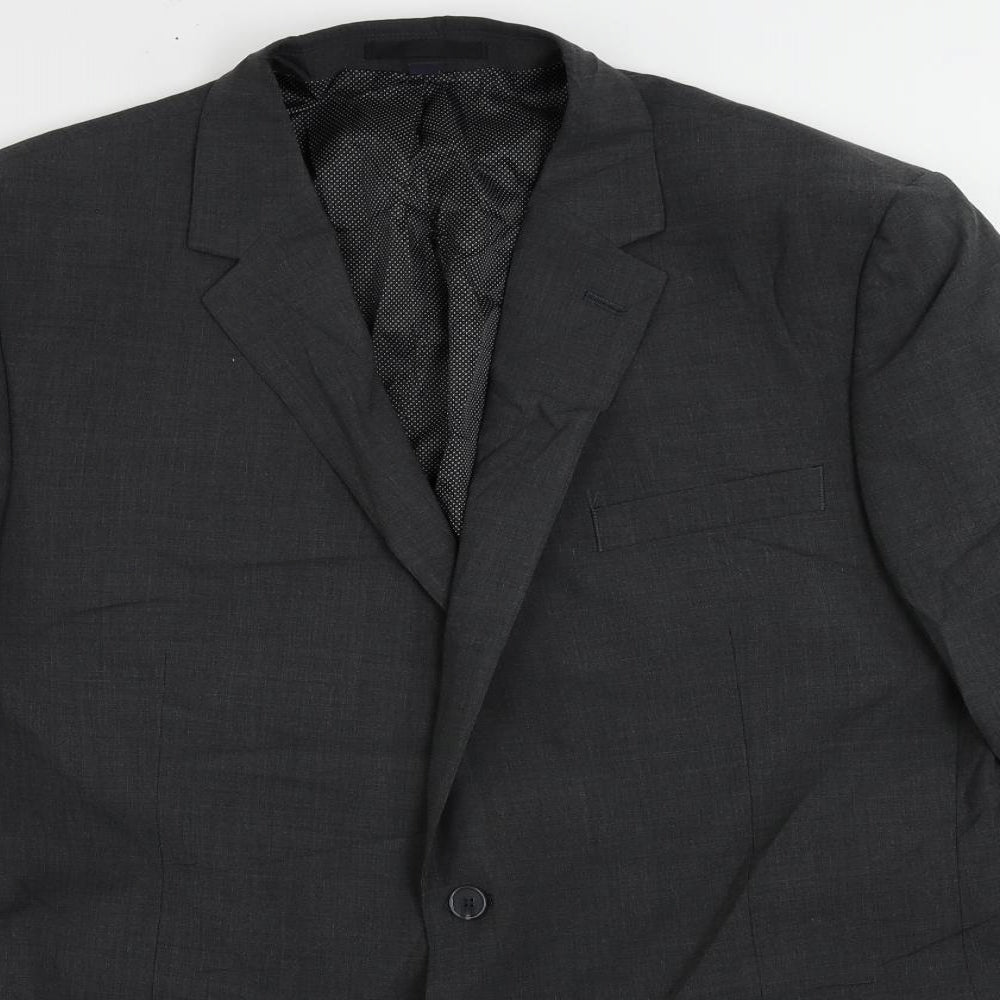 Marks and Spencer Mens Grey Wool Jacket Suit Jacket Size 48 Regular