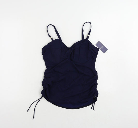 Fantasie Womens Blue Nylon Top Size M - Textured