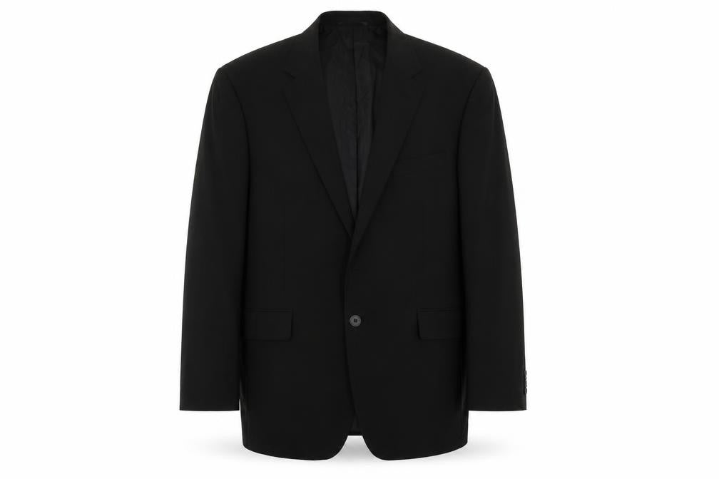 Clubclass Tailoring Mens Black Polyester Jacket Suit Jacket Size 42 Regular