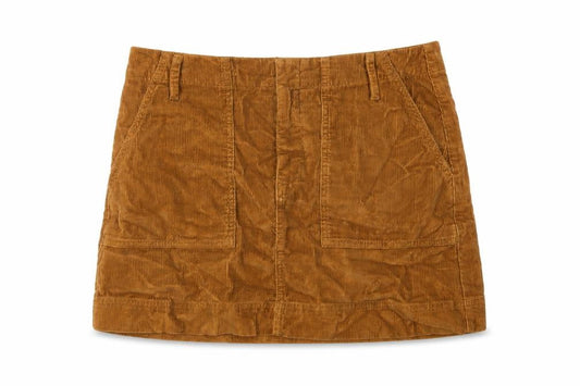 Urban Outfitters Womens Yellow Cotton Mini Skirt Size L Zip