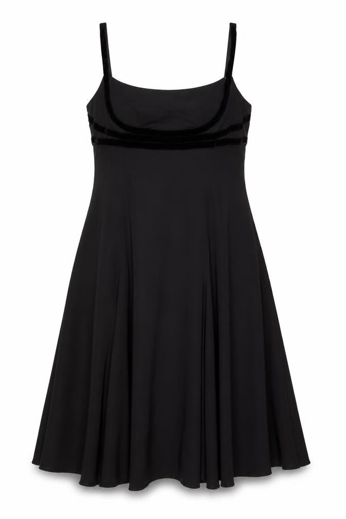 Nicholas Millington Womens Black Polyester A-Line Size 16 Square Neck Pullover