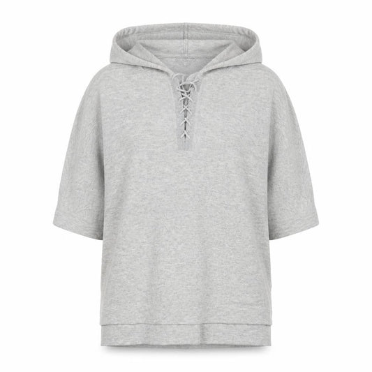 Monsoon Womens Grey Acrylic Pullover Hoodie Size S Pullover