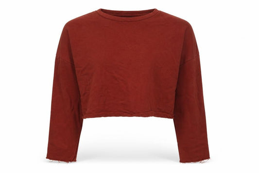 Zara Womens Brown Cotton Pullover Sweatshirt Size L Pullover