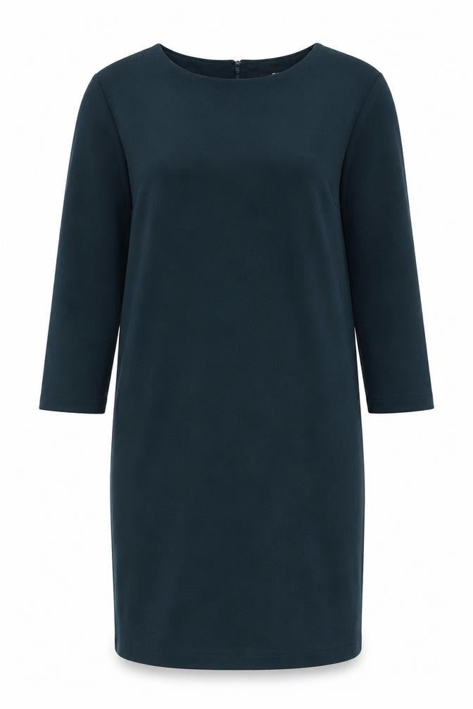 Uniqlo Womens Green Polyester Sheath Size S Boat Neck Zip