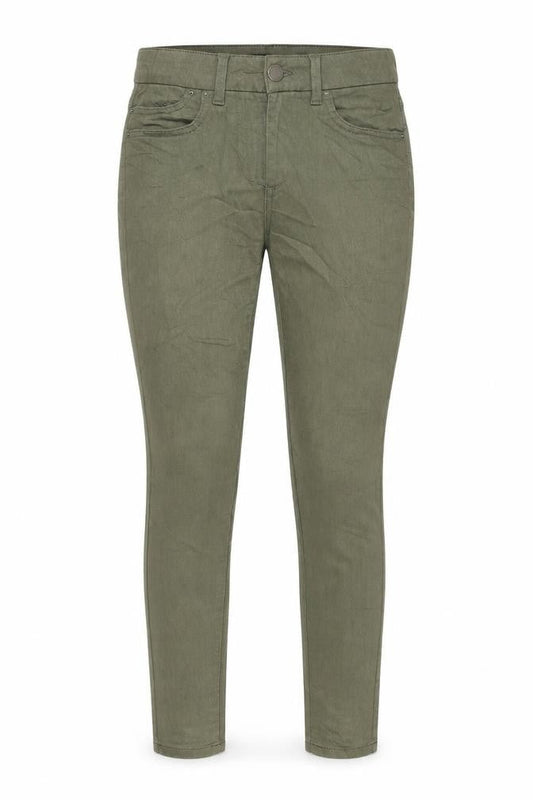 Marks & Spencer Womens Green Cotton Skinny Jeans Size 8 L29 in Regular Zip