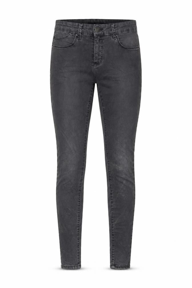 Marks & Spencer Womens Grey Cotton Skinny Jeans Size 8 L29 in Regular Zip