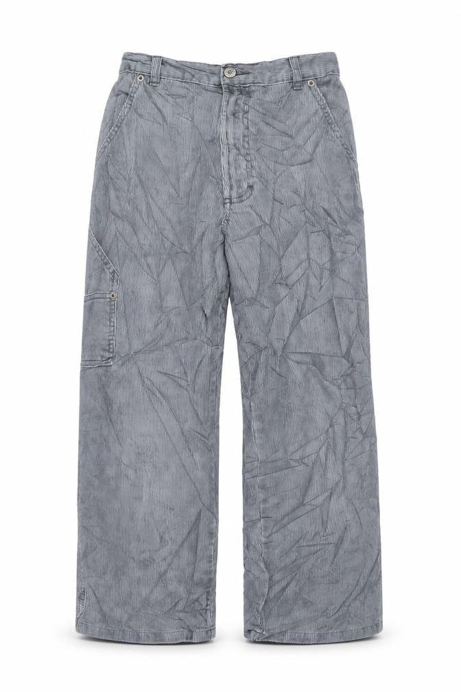 Marks & Spencer Girls Grey Cotton Capri Trousers Size 10 Years L23 in Regular Zip