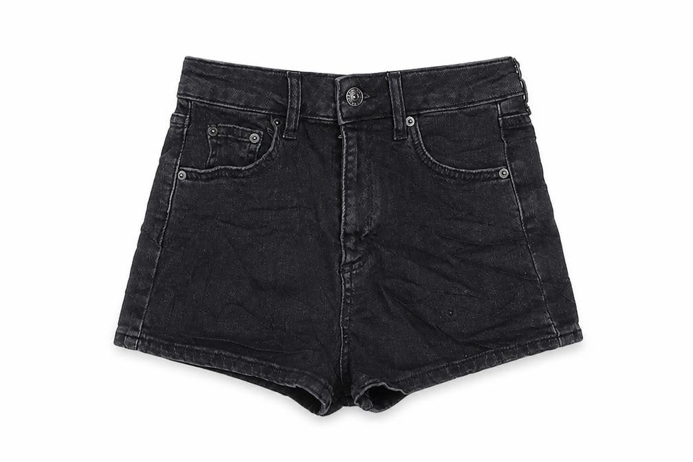BDG Womens Black Cotton Basic Shorts Size 27 in Regular Zip