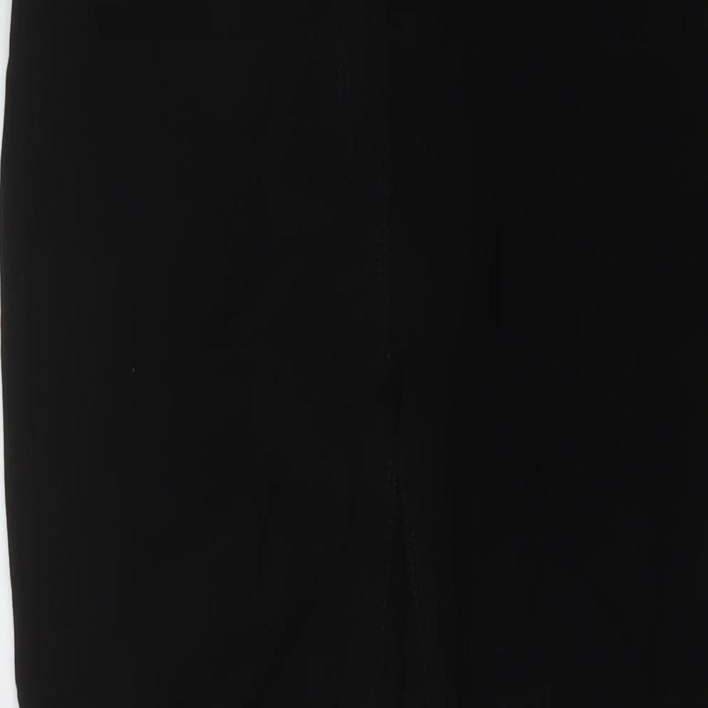 H&M Womens Black Cotton Skinny Jeans Size 12 L28 in Regular Button