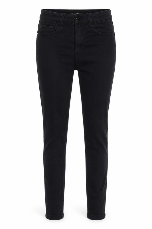 Golddigga Womens Black Cotton Skinny Jeans Size 6 L27 in Regular Button