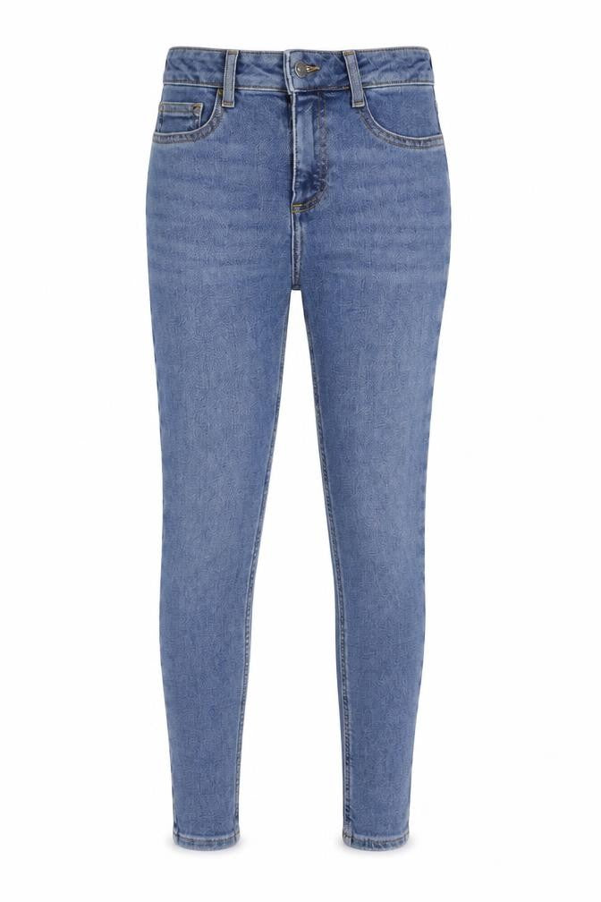 New Look Girls Blue Cotton Skinny Jeans Size 13 Years Regular Button