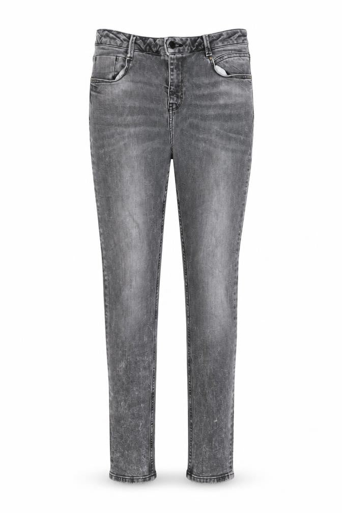 Denim & Co. Womens Grey Cotton Skinny Jeans Size 14 L28 in Regular Button