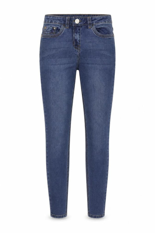Nutmeg Womens Blue Cotton Skinny Jeans Size 8 L27 in Regular Button