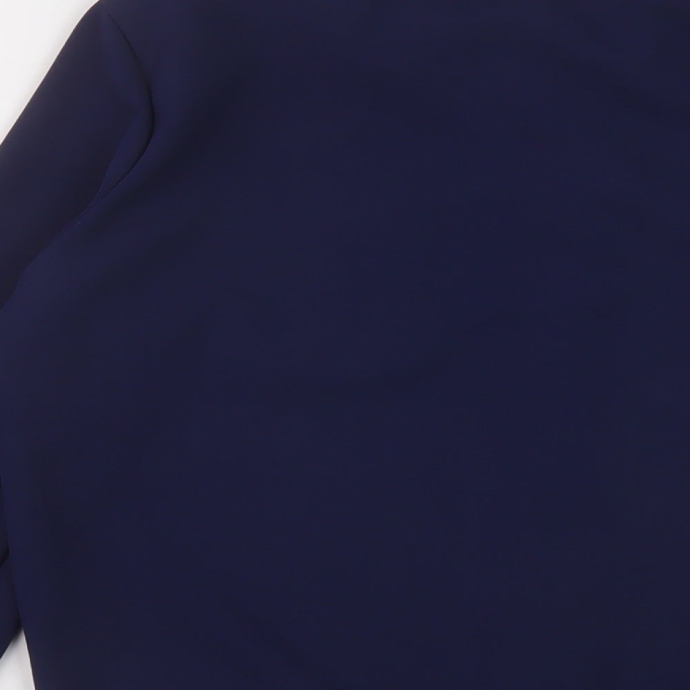 Select Womens Blue Bomber Jacket Jacket Size 10 Zip