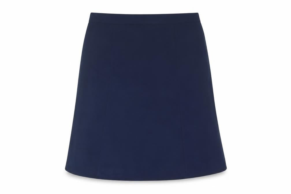 Festa Womens Blue Polyester A-Line Skirt Size 18 Zip