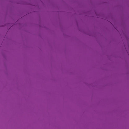 River Island Womens Purple Polyester Basic Blouse Size 14 V-Neck