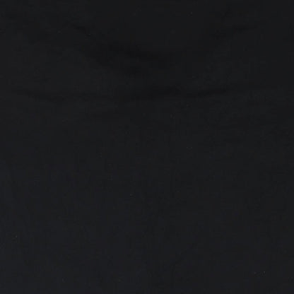 Marks & Spencer Womens Black Viscose Basic Blouse Size 16 V-Neck