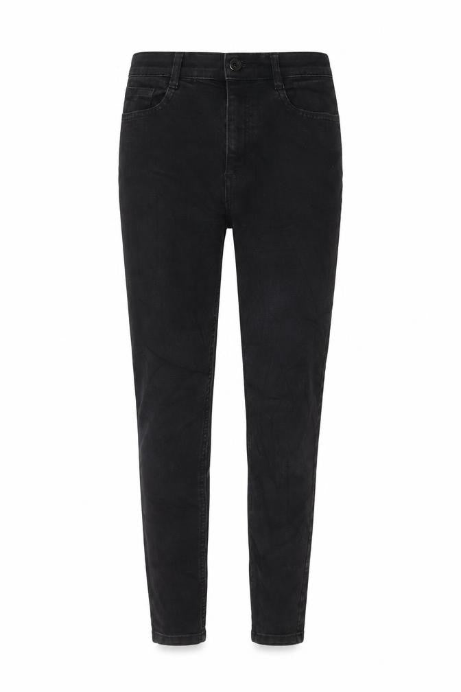Marks & Spencer Womens Black Cotton Skinny Jeans Size 8 L27 in Regular Zip