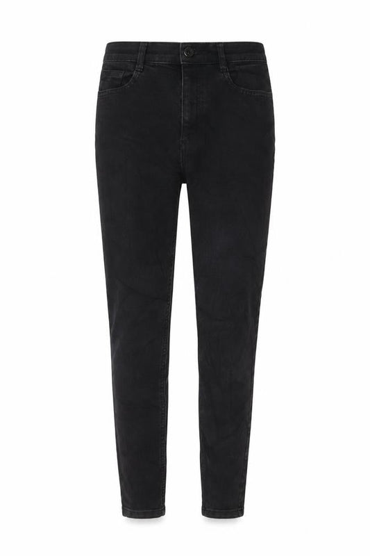 Marks & Spencer Womens Black Cotton Skinny Jeans Size 8 L27 in Regular Zip