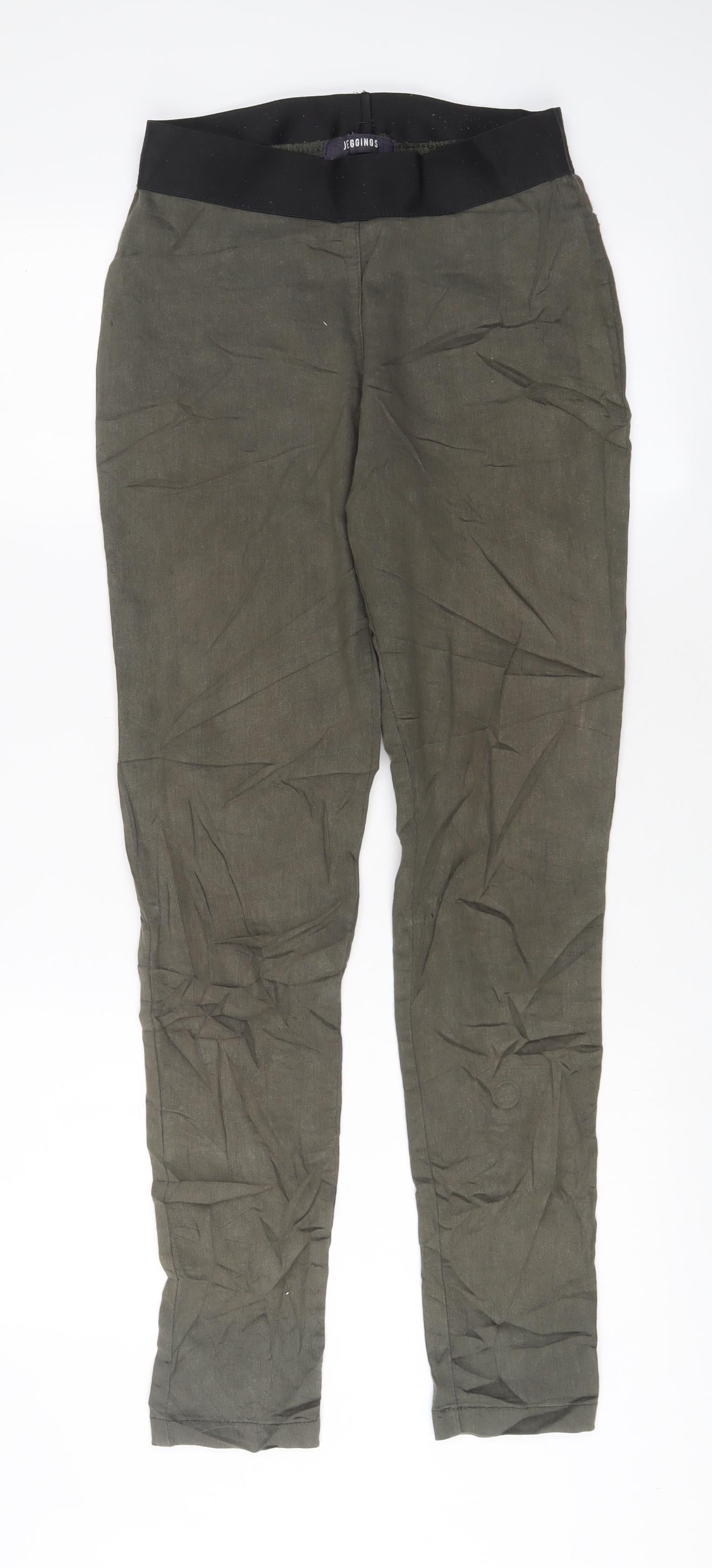 Marks and Spencer Womens Green Cotton Jegging Jeans Size 8 L30 in Regular