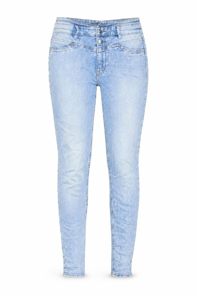 H&M Womens Blue Cotton Skinny Jeans Size 10 L30 in Regular Zip