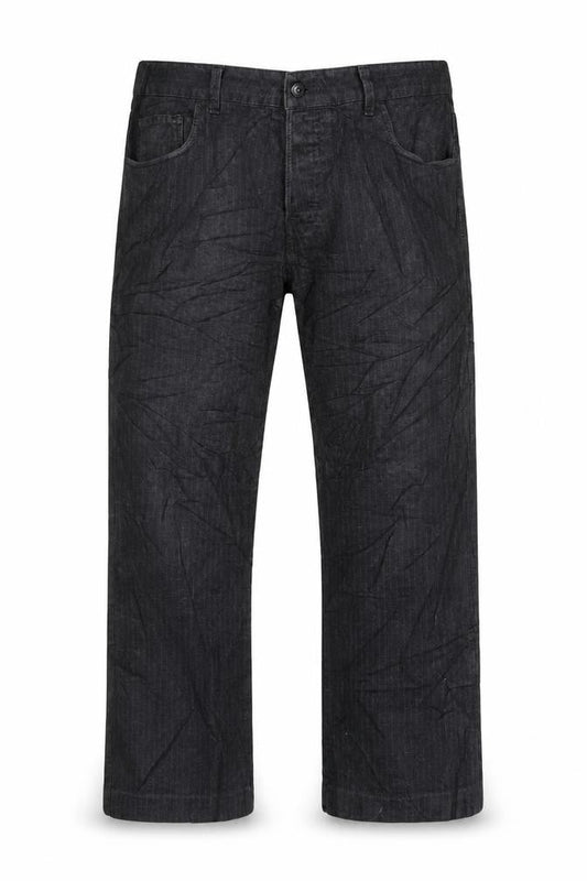 Next Mens Grey Cotton Trousers Size 36 in L26 in Regular Button