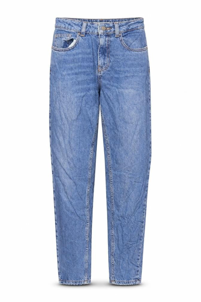 Denim & Co. Womens Blue Cotton Straight Jeans Size 6 L29 in Regular Zip