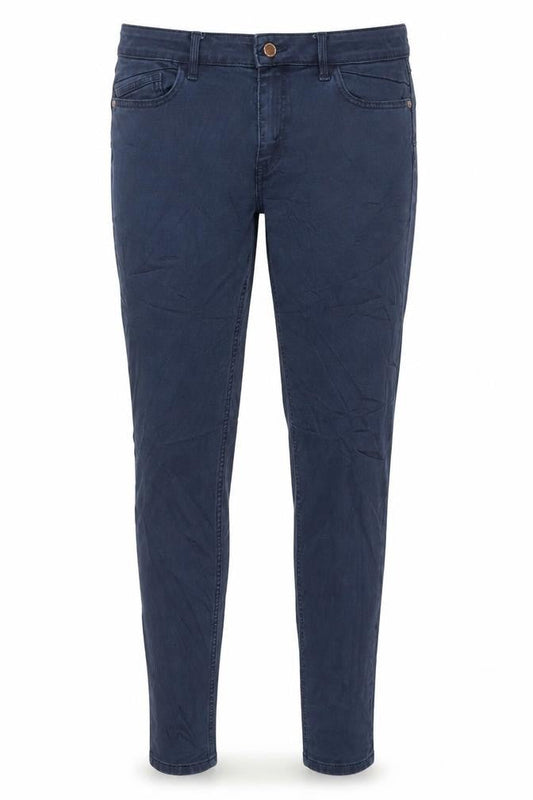 F&F Womens Blue Cotton Skinny Jeans Size 10 L29 in Regular Zip