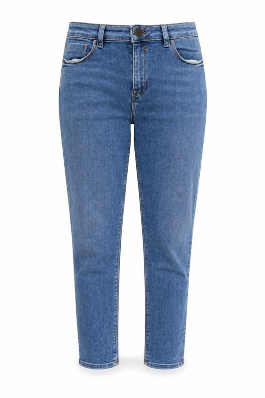 ASOS Womens Blue Cotton Capri Jeans Size 30 in L29 in Regular Zip