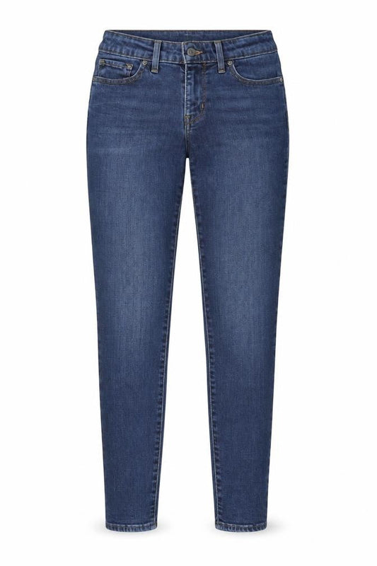 Levi's Womens Blue Cotton Skinny Jeans Size 26 in L30 in Regular Zip