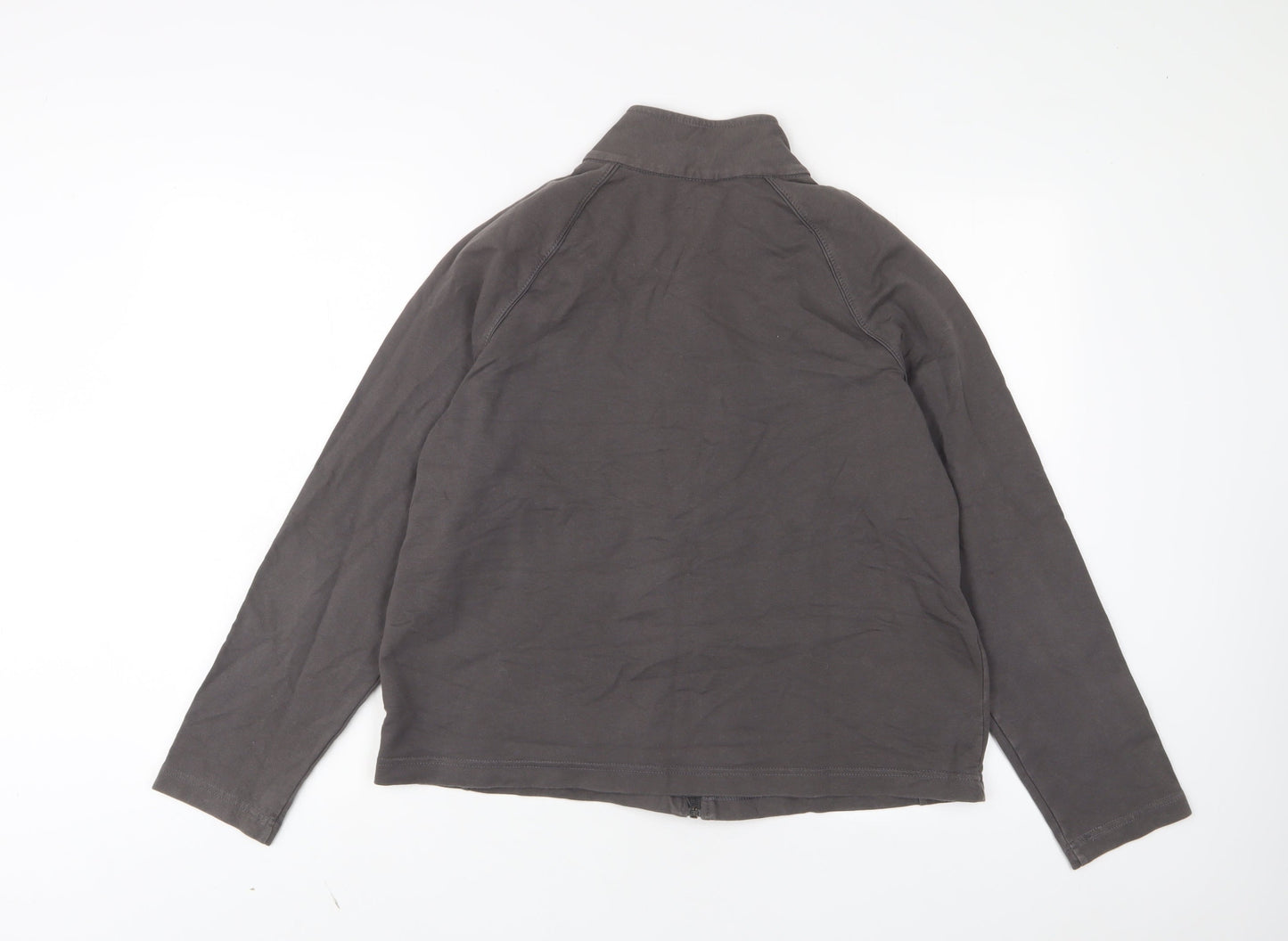 Marks and Spencer Womens Brown Cotton Full Zip Sweatshirt Size 18 Zip
