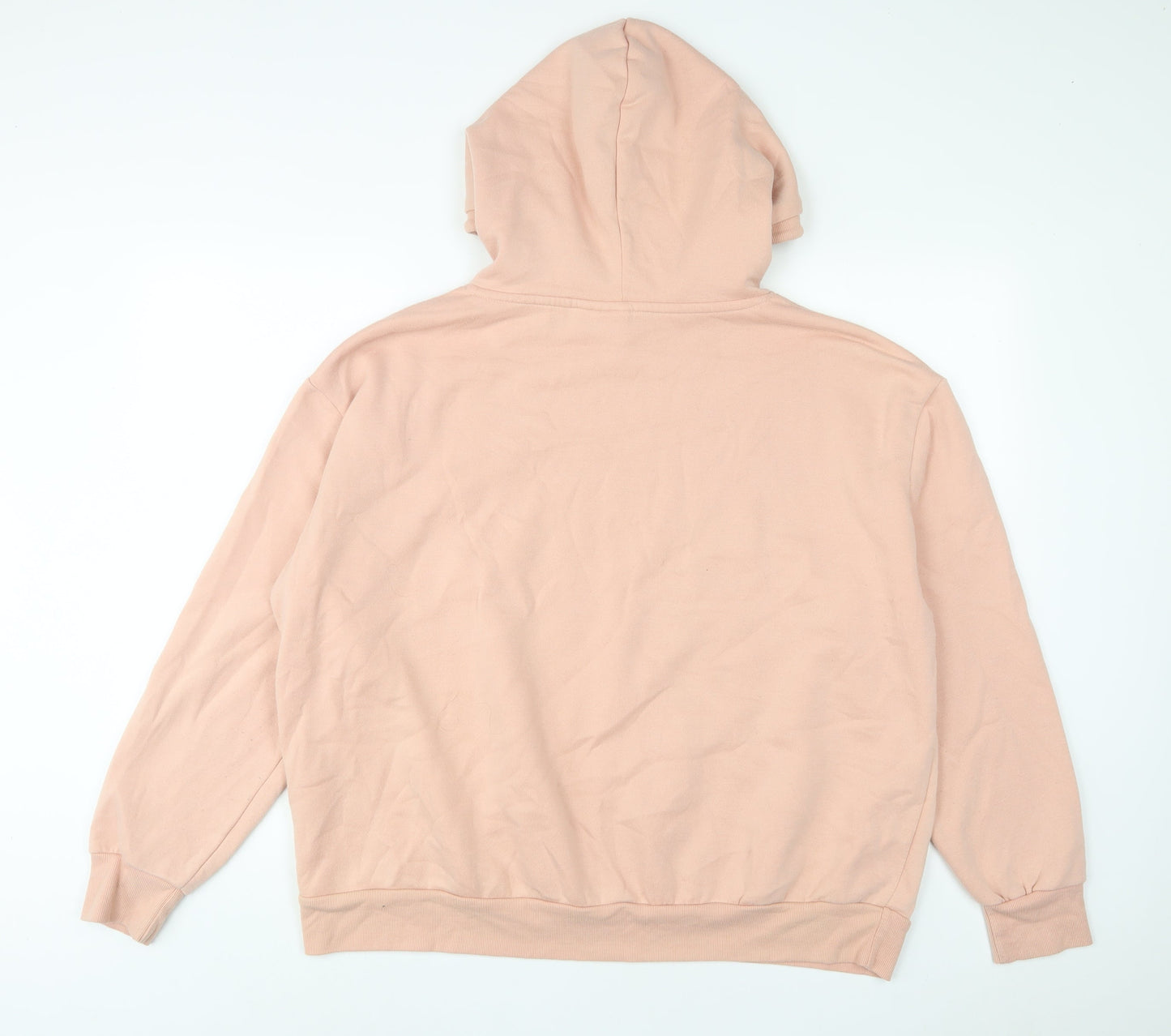 Disney Womens Pink Cotton Pullover Hoodie Size XL Pullover