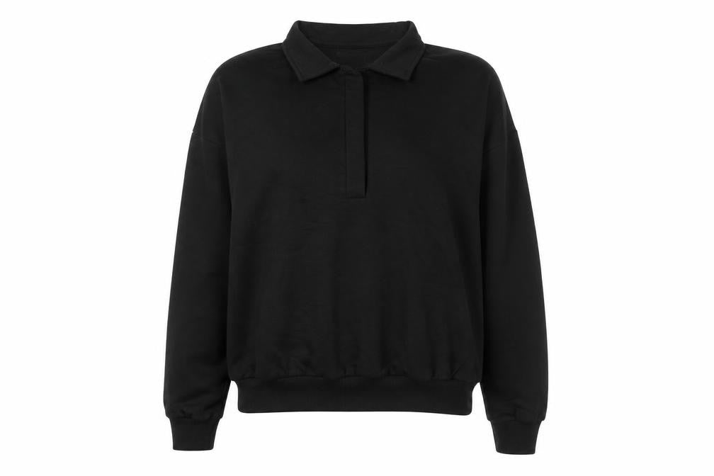 PRETTYLITTLETHING Womens Black Polyester Pullover Sweatshirt Size M Pullover