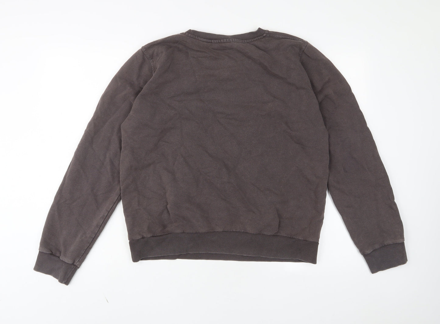 Zara Womens Brown Cotton Pullover Sweatshirt Size L Pullover - Spalding