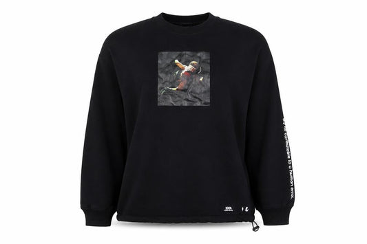 Zara Womens Black Cotton Pullover Sweatshirt Size S Pullover - 2001: a space odyssey