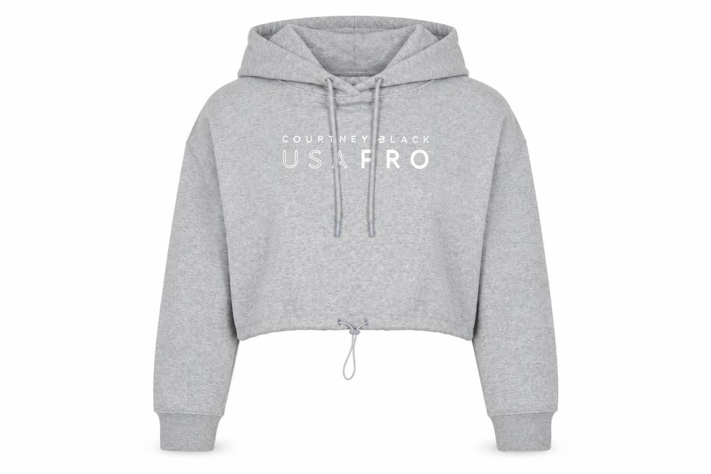 USA Pro Womens Grey Cotton Pullover Hoodie Size 10 Pullover