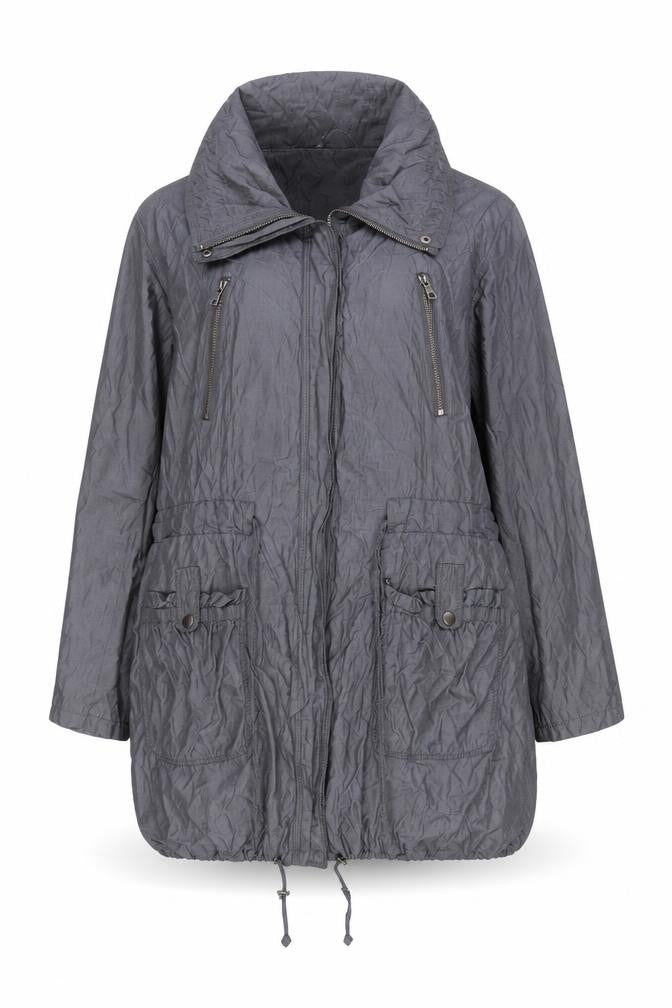 Marks and Spencer Womens Grey Jacket Size 16 Zip - Zip Pockets