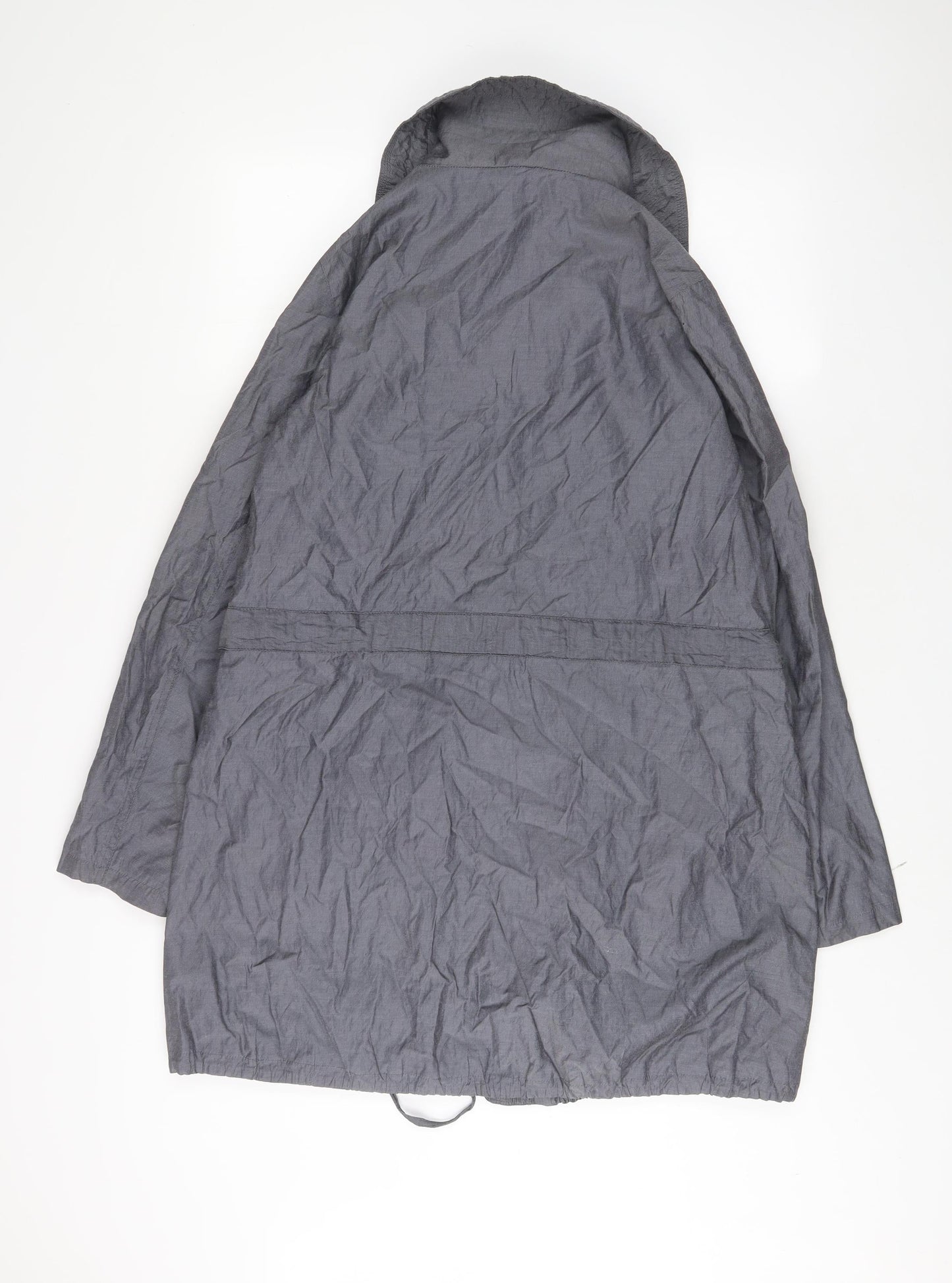 Marks and Spencer Womens Grey Jacket Size 16 Zip - Zip Pockets