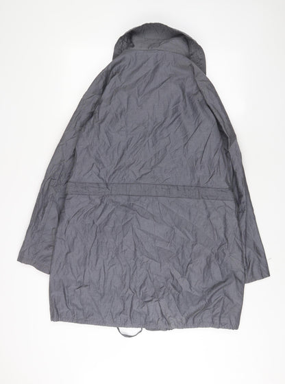 Marks & Spencer Womens Grey Jacket Size 16 Zip - Zip Pockets