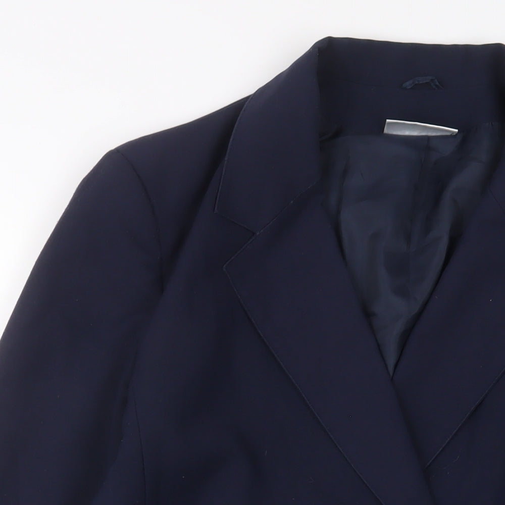 Imagination Womens Blue Jacket Blazer Size 12 Button
