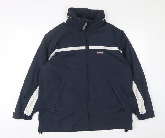 Camaro Boys Blue Jacket Size 14 Years Zip - Zip Pockets