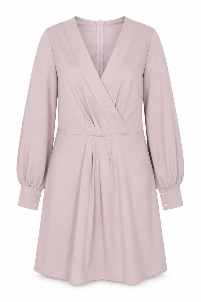 Boohoo Womens Pink Polyester A-Line Size 16 V-Neck Zip