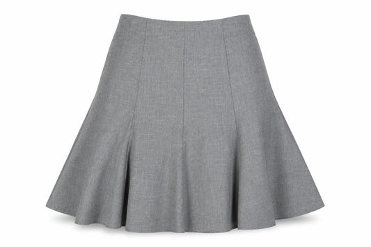 Saloos Womens Grey Polyester Pleated Skirt Size 18