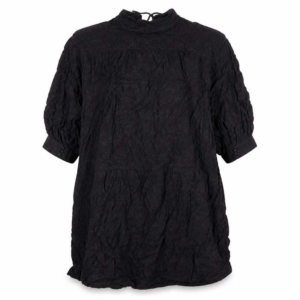 And/Or Womens Grey Viscose A-Line One Size V-Neck Button