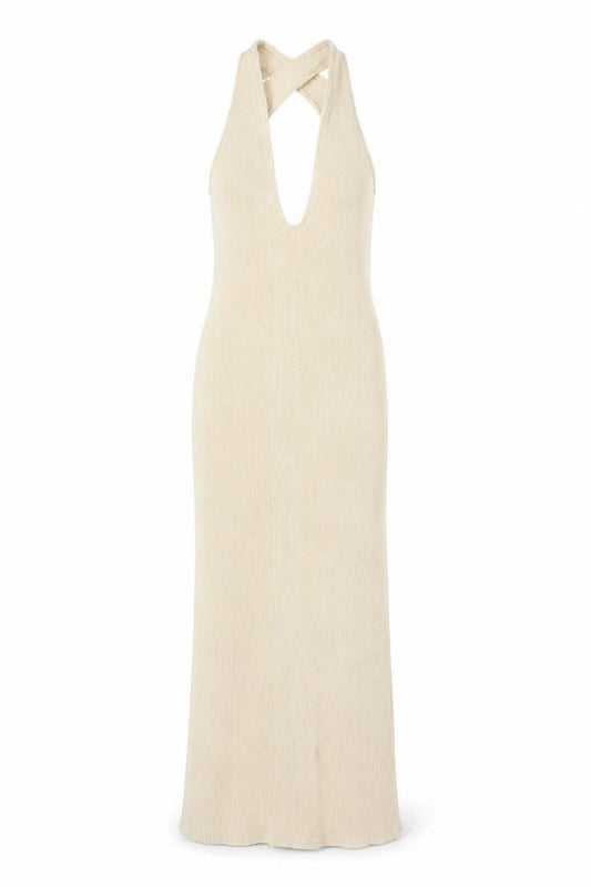 River Island Womens Beige Polyester Bodycon One Size V-Neck Pullover