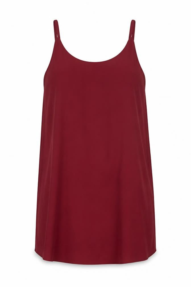Dorothy Perkins Womens Red Polyester Tunic Tank Size 12 Round Neck